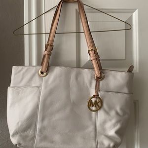 Michael Kors genuine leather vanilla